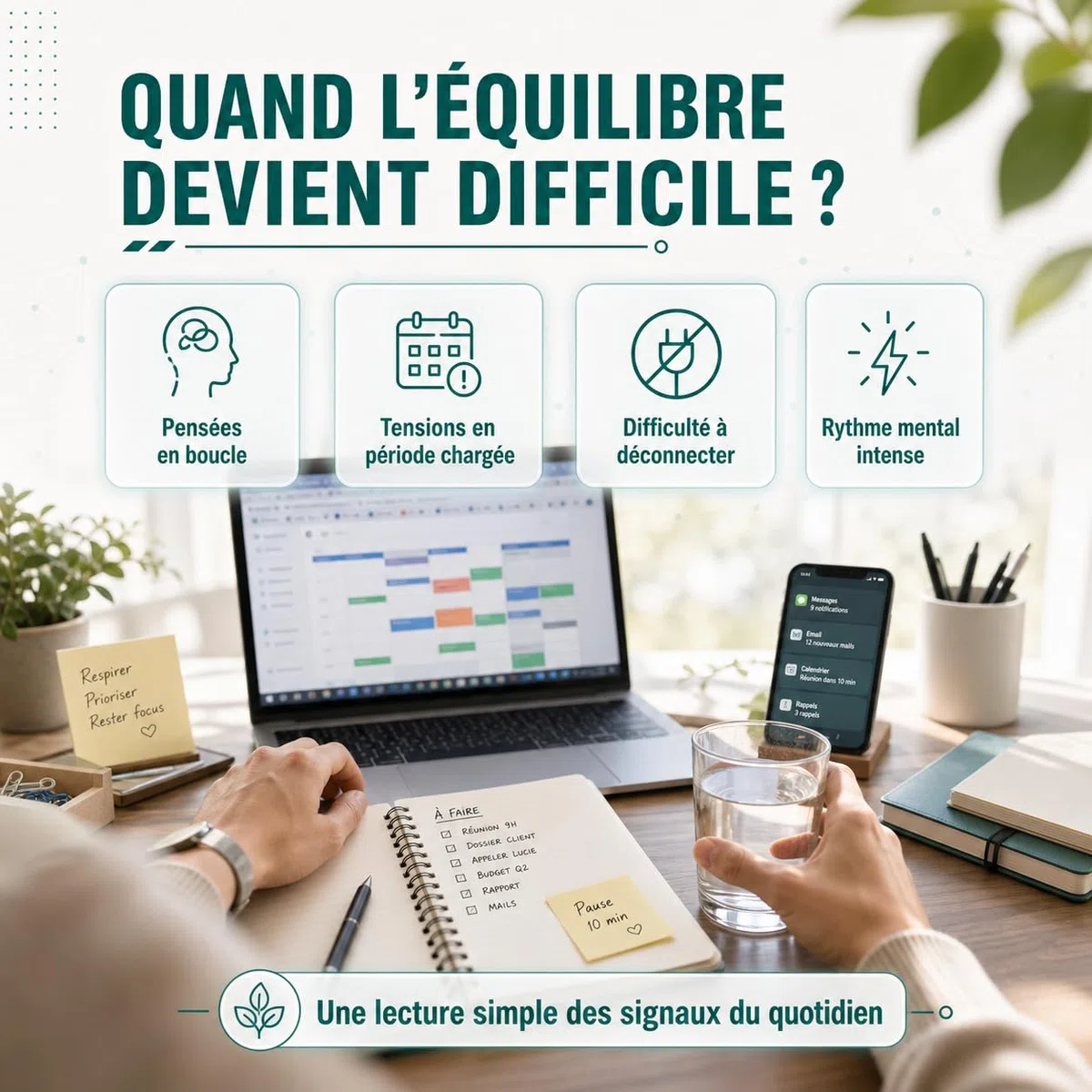 Calme & Sérénité | Ashwagandha + Safran + Griffonia 5-HTP + Rhodiola + Mélisse - Stress Anxiété Angoisse | 40 Gélules Végétales - Essence Pure Api-Nature