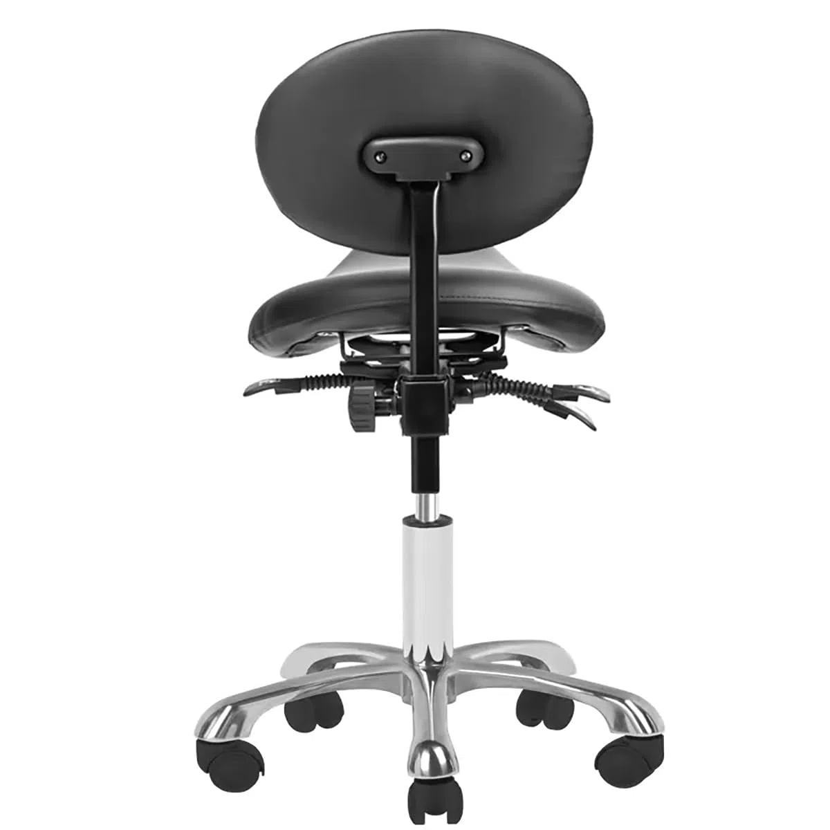 Tabouret cosmétique avec dossier 1025 noir Giovanni