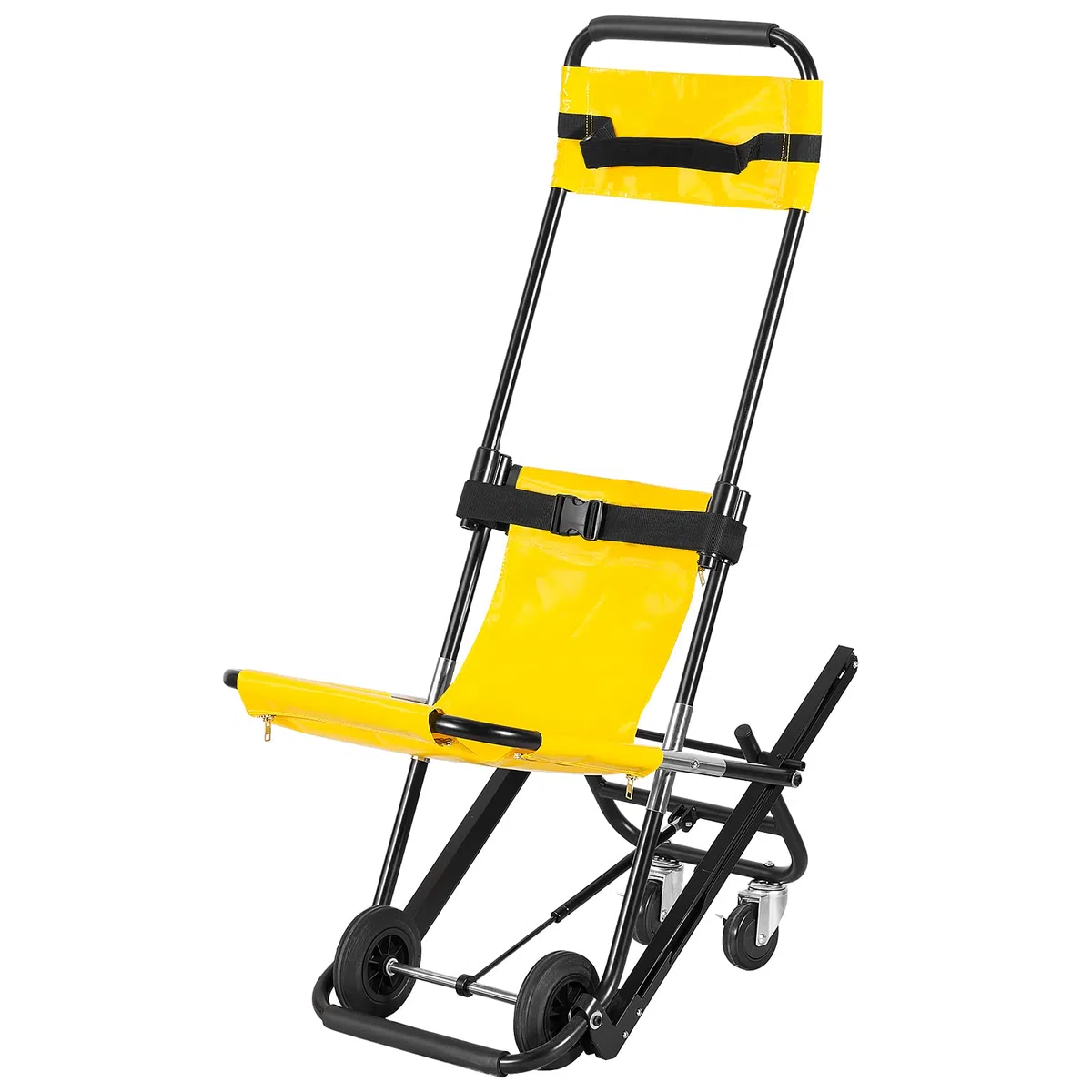 LOSCHEN Chaise d'escalier manuelle, jaune, pliable et portable pour le transfert quotidien, une personne peut soutenir une mobilité plus âgée, peut supporter une charge de 350 livres