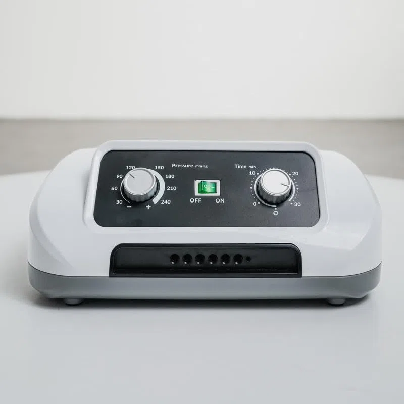 Vein Angel 6 Premium Appareil de massage avec bottes, 6 coussins d'air désactivables, pression & durée réglables facilement, 6 programmes de massage