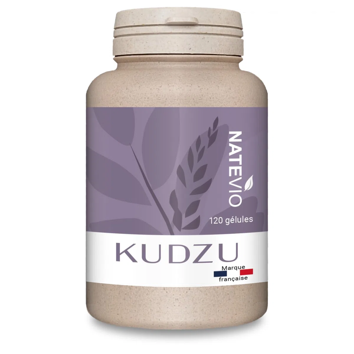 Kudzu - 600 mg (8% isoflavones garanti) - 120 gélules - Sevrage des addictions - Complément alimentaire pour le stress et surmenage - Calmant - 100% naturel - Fabriqué en France