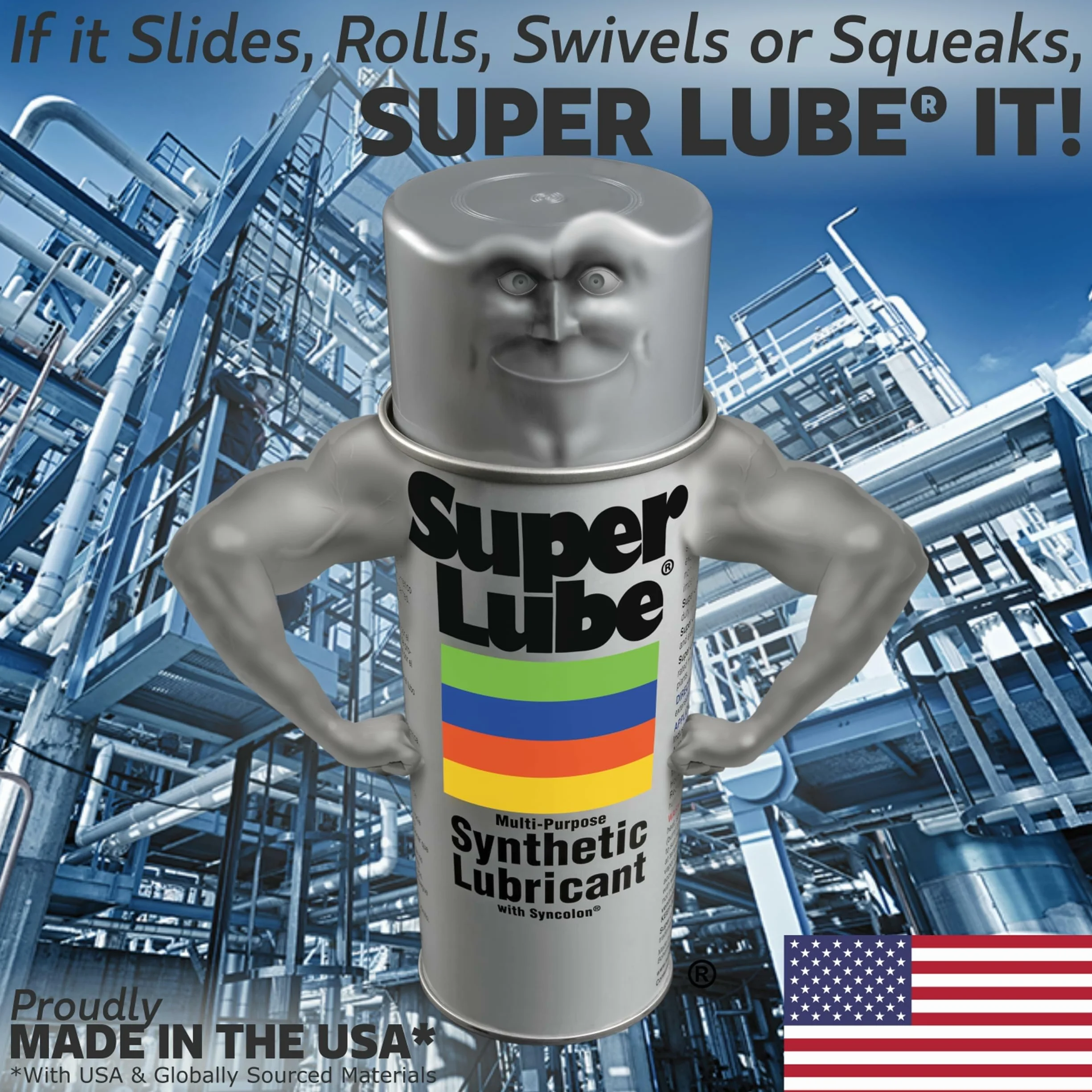 Super Lube 51004 Synthetic Oil with PTFE, High Viscosity, 4 oz Bottle
