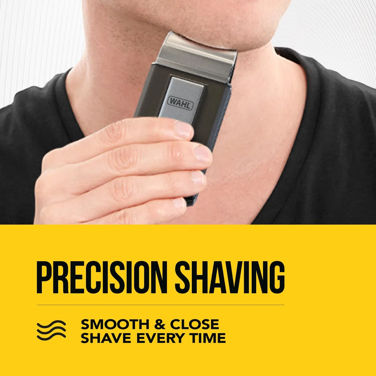WAHL Travel Shaver Kit, rechargeable, grille de rasoir flexible, inclu une brosse à dents, une lime à ongles, coupe-ongles, une pince à épiler, un peigne, parfait pour le voyage, petit, étui de voyage