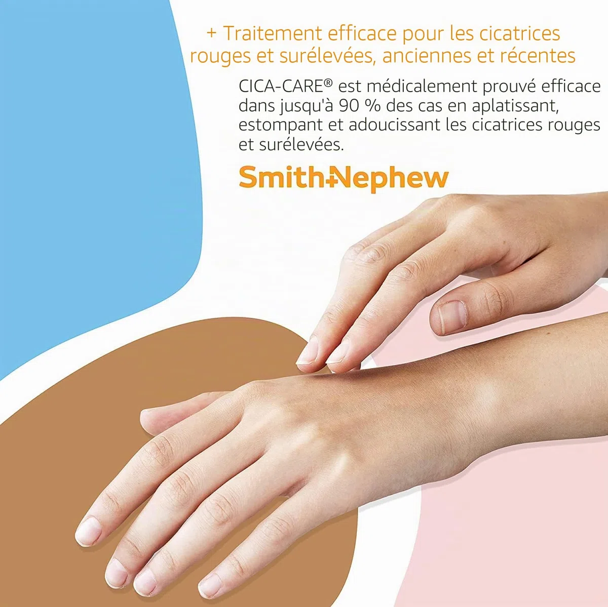 Smith&Nephew Cica-Care Gel Silicone Sheet 12cm x 6cm - Stérile - 1 unité