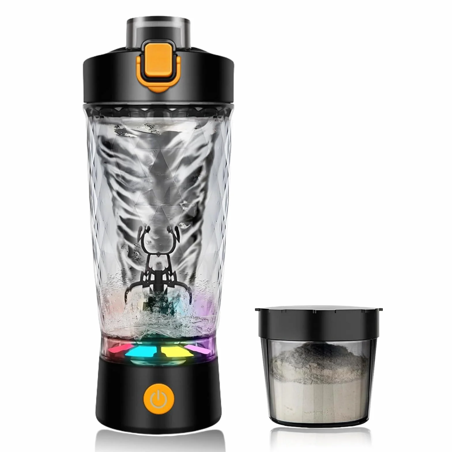 flintronic Shaker électrique à protéines - 650 ml - Mixeur automatique de protéines - Rechargeable par USB C - Pour shakes protéinés - Sans BPA