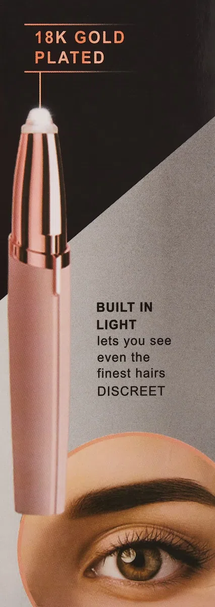 Épilateur électrique pour femme avec lumière LED, épilateur portable pour nez, sourcils, joues, aisselles, lèvres, menton sans batterie