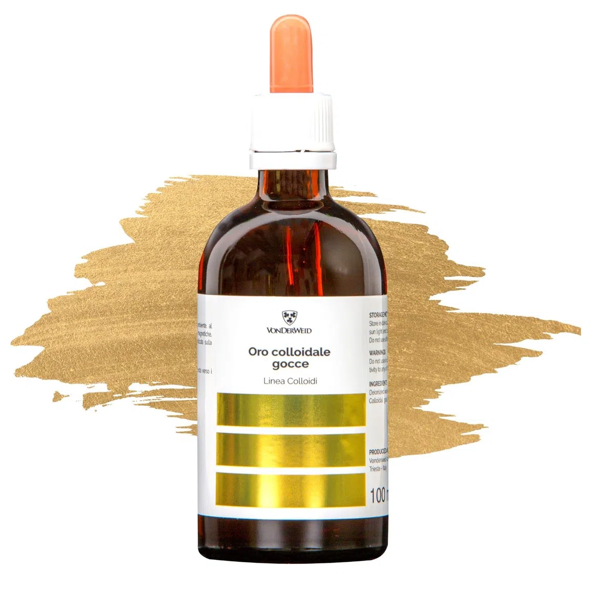 Vonderweid - Or Colloïdal pur, 20 ppm, 100 ml (comptaise)