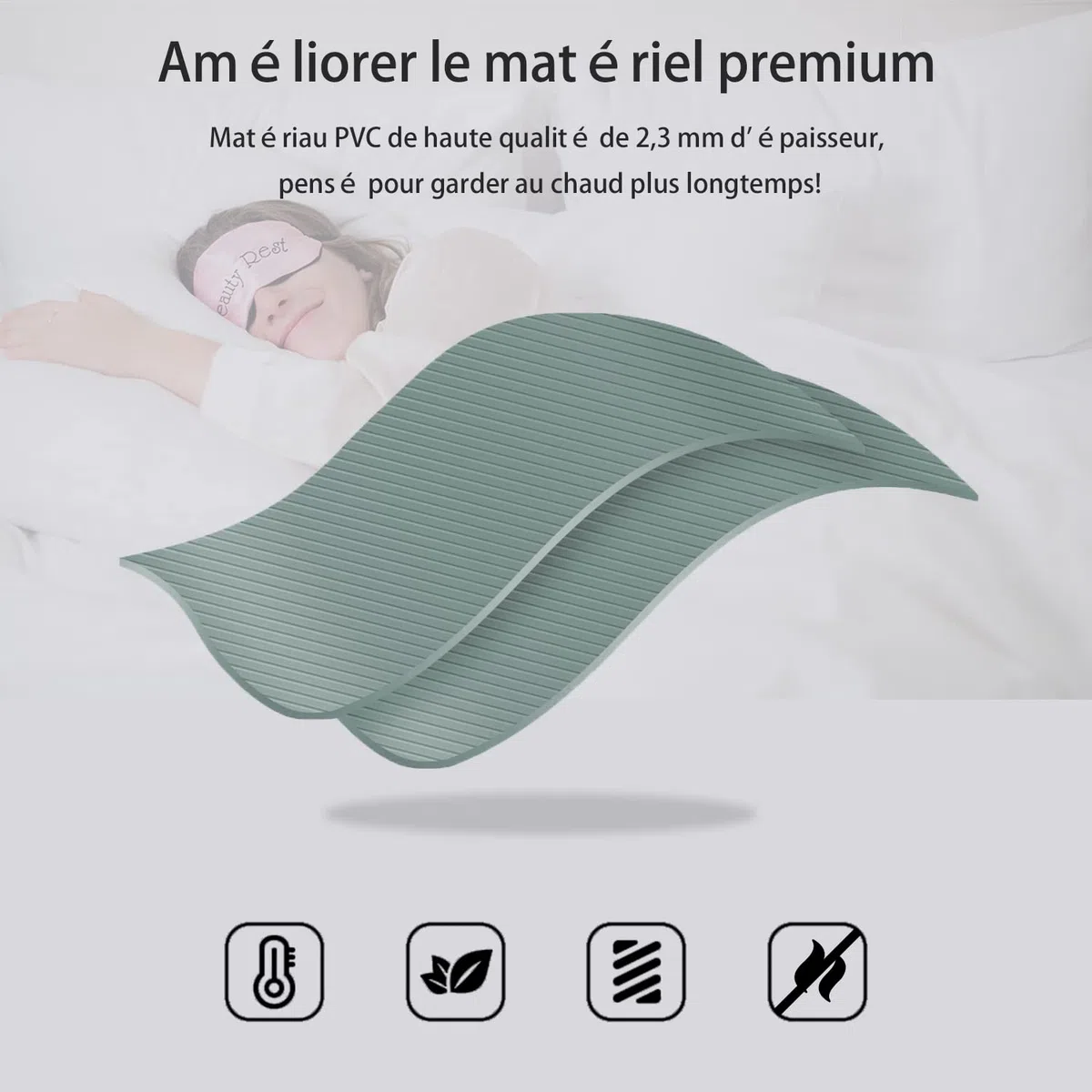 sac d’eau chaude 2000ML chauffe et compresse froide chaude recongelée avec rayures classiques pour soulager la douleur thérapie froide chaude