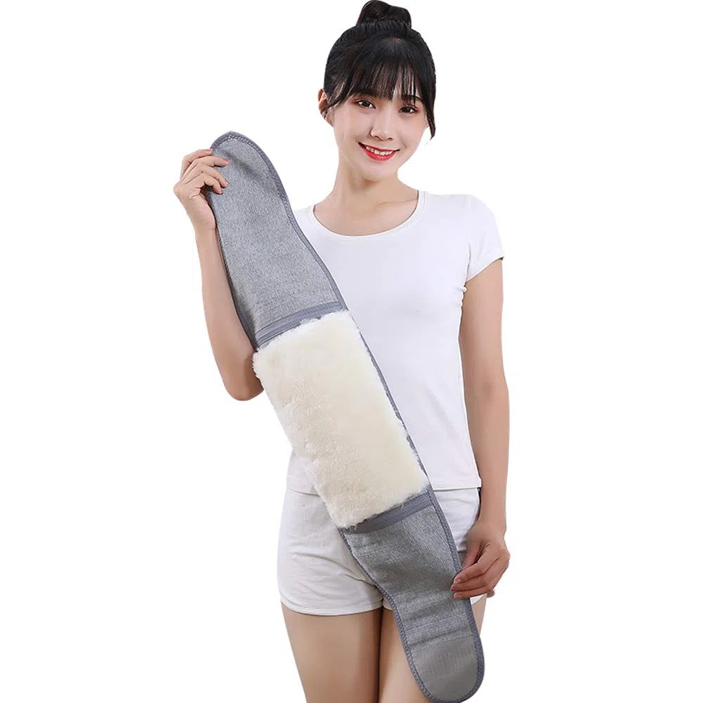 Ceinture Protection Lombaire Chaud Hiver Ceinture Auto Chauffante en Laine Ceinture Soutien Rein Dos Lombes Taille Elastique Protège Ceinture Abdominale pour Soulager Douleur Opération Homme Femme
