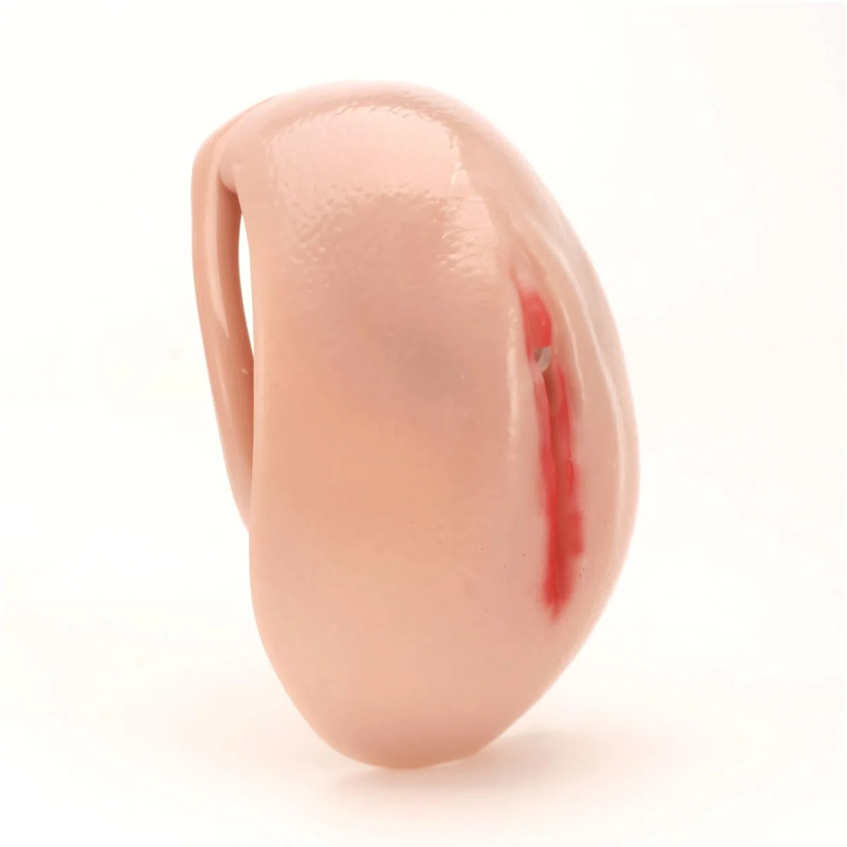 Cage de Chasteté pour Pénis en Résine Sex Toys Chastity Cage pour Sissy avec Serrure Dissimulée et 4 Anneaux Cage Chastetée pour Homme Fausse Chatte avec Ceinture Cage de Pénis Légère (Small)