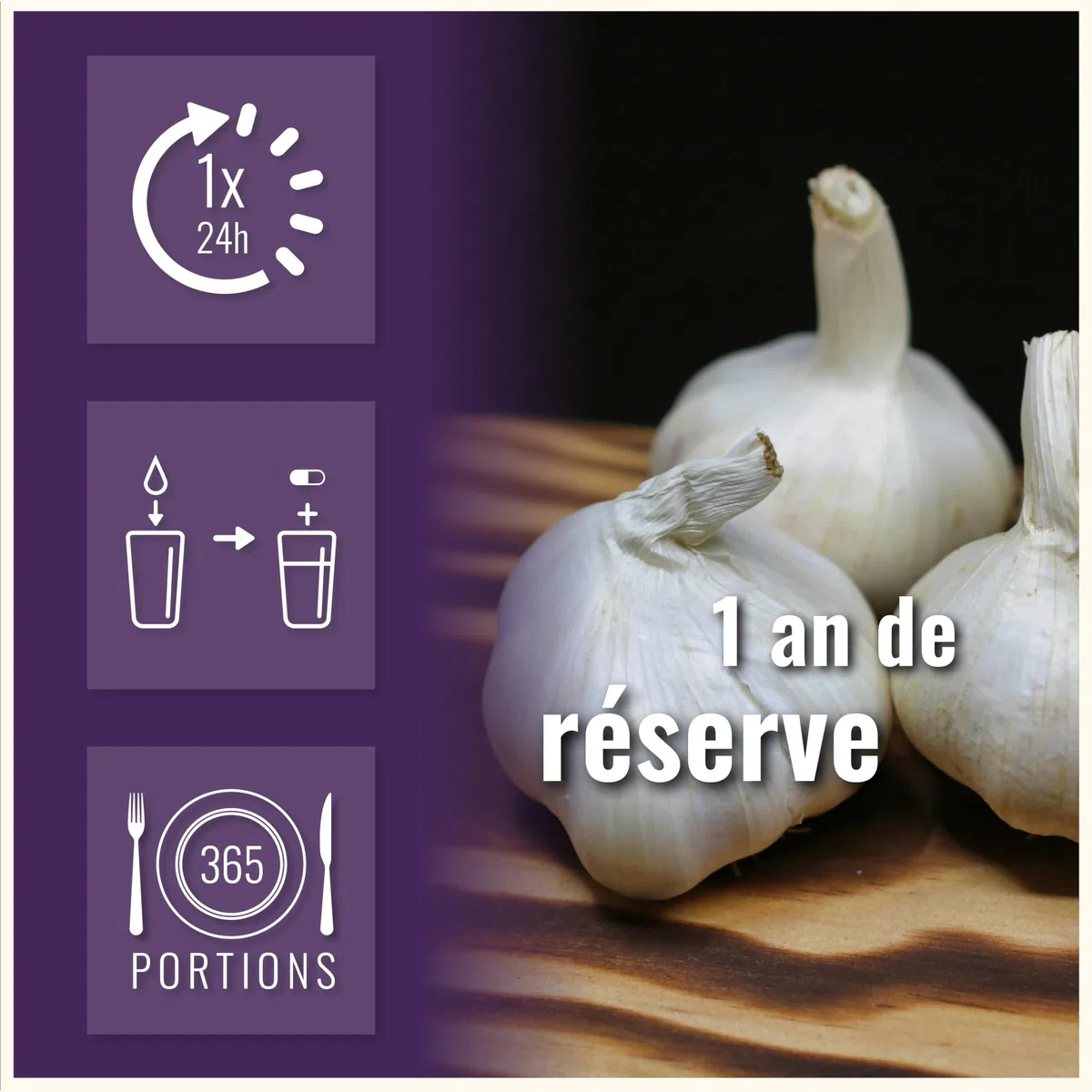 Gélules d’ail noir fermenté 9 000 mg à partir d’un extrait 15:1 – 365 gélules hautement dosées – Black Garlic Capsules – Véganes et sans additifs – Extrait de bulbe d’ail noir - aged garlic extract