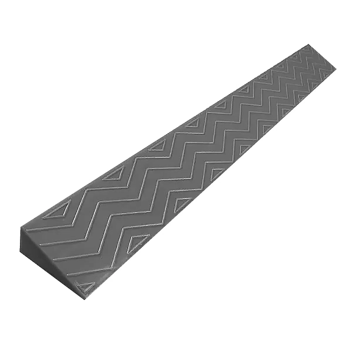 Rampe de Fauteuil Roulant,1-7cm Rampe de Seuil de Porte en Plastique Solide,Ménage Marches Antidérapantes Rampes Porte pour Vélo Fauteuil Roulant Garage Entrepôt (Gris, 100 * 13 * 6cm)