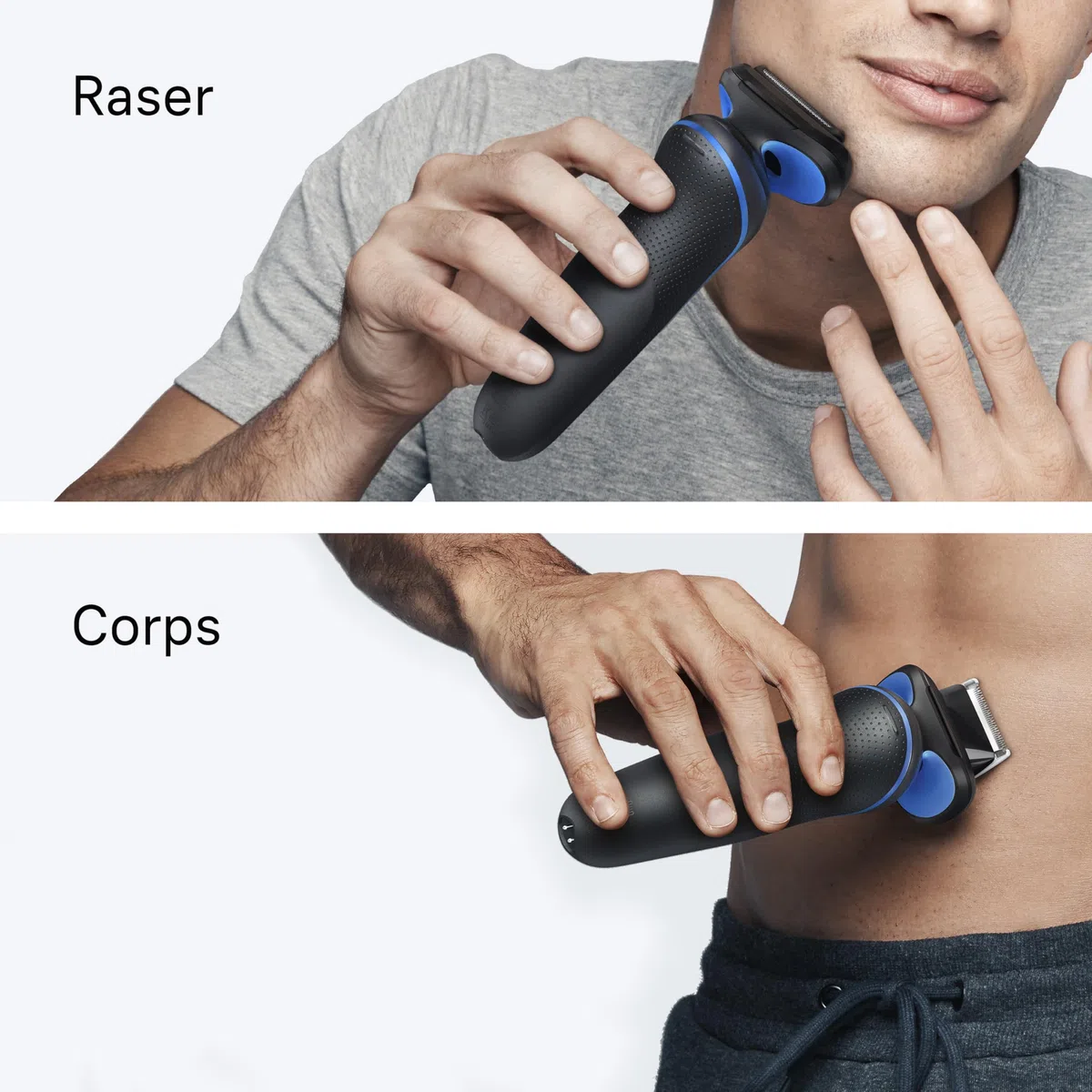 Braun Rasoir Electrique Homme Series 5 52-B1600S, Bleu | Etanche, Batterie Rechargeable, 2 Modes de Rasage, Lames Flexibles, sans Fil, Kit avec Accessoire Tondeuse pour le Corps