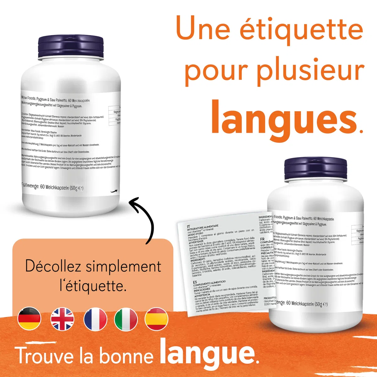 Now Foods, Glucosamine & Chondroïtine avec MSM, 180 Capsules, Testé en Laboratoire, Sans Soja, Sans Gluten, Sans OGM