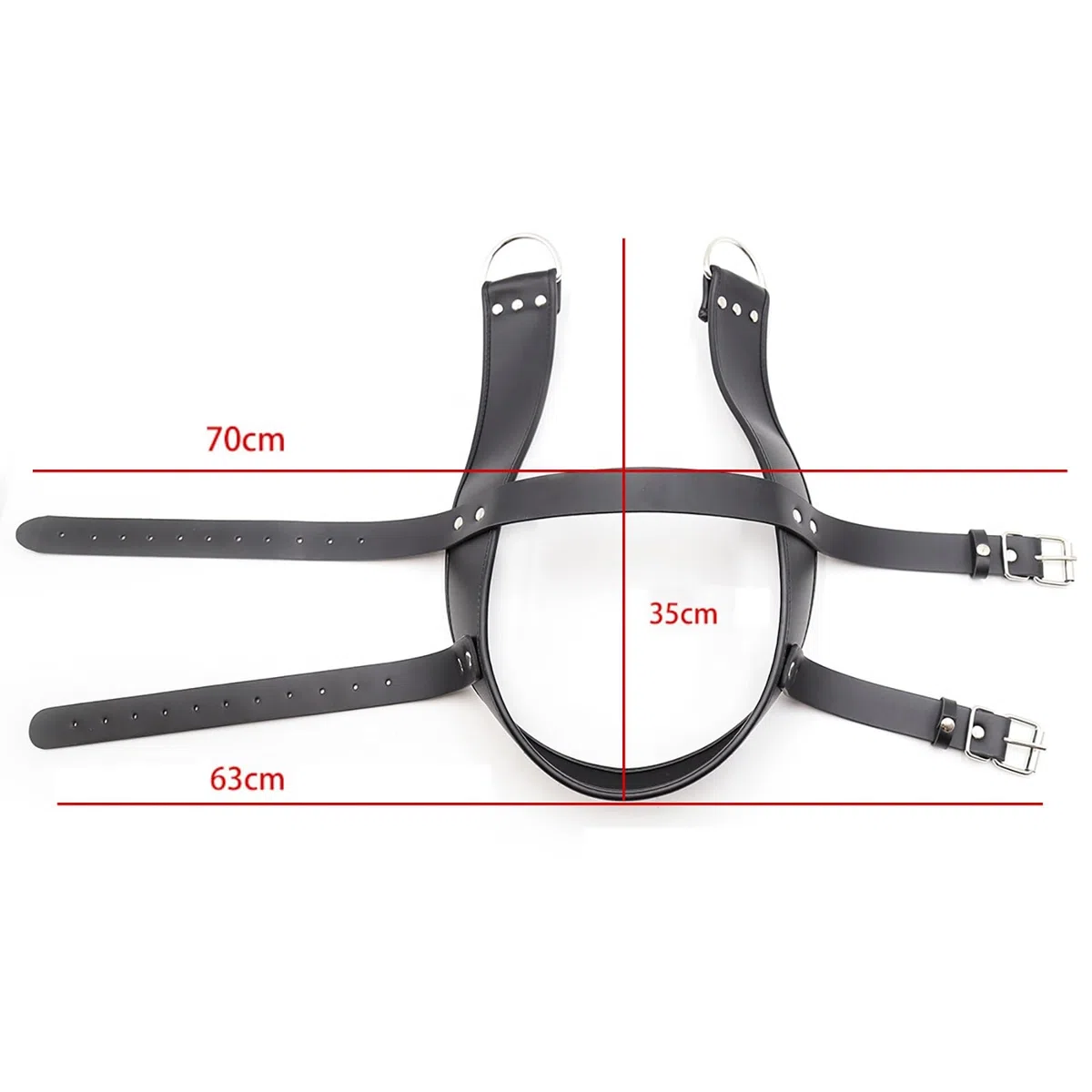 Jouet Sexuel pour Adulte, Harnais de tête réglable BDSM pour Hommes et Femmes Adultes, contraintes de Bondage, Jouet Sexuel érotique pour Couples