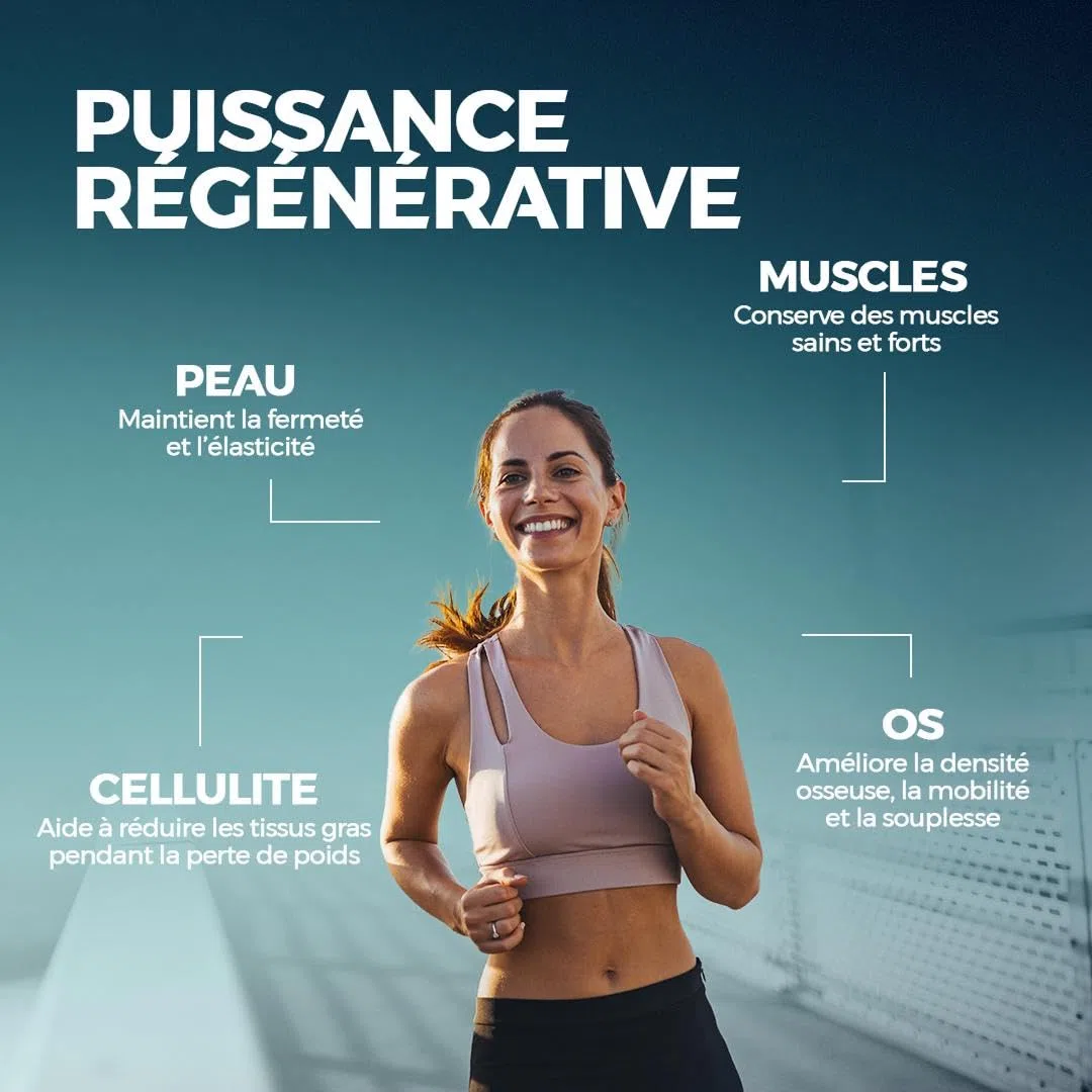 NUVILINE Life - Pur Collagène Marin Universel - Collagène Hydrolysé En Poudre - Muscles, Os & Articulations - Qualité Premium - Fabriqué En France - 300g (30 doses)
