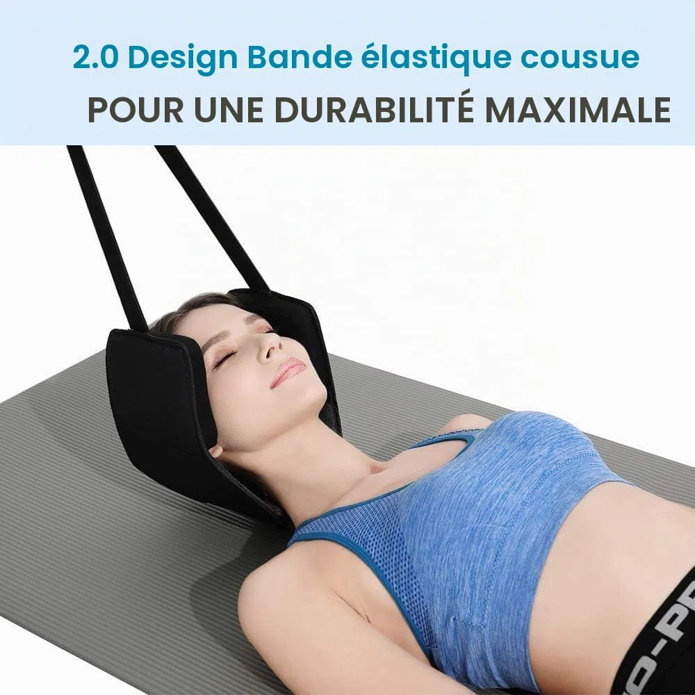 Hamac pour la tête du Cou, Appareil de Traction cervicale pour la Douleur, Appareil de Traction pour la tête du Cou, idéal pour la thérapie Physique et Le soulagement de la Douleur au Cou, avec masq