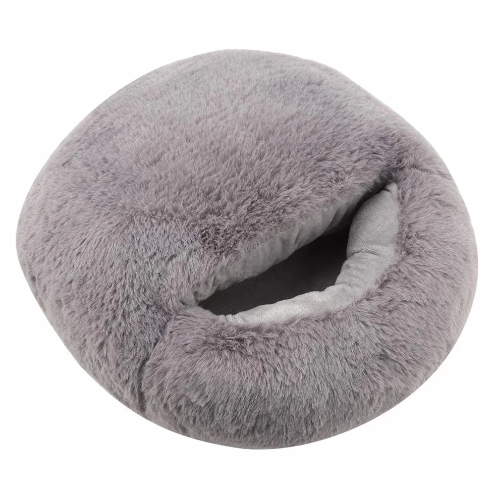 Pieds Chauffants Réchauffeur USB Coussin Rechargeable Réchauffeur électrique Chaussures de Chauffage pour Le Bureau d'hiver (Gray)