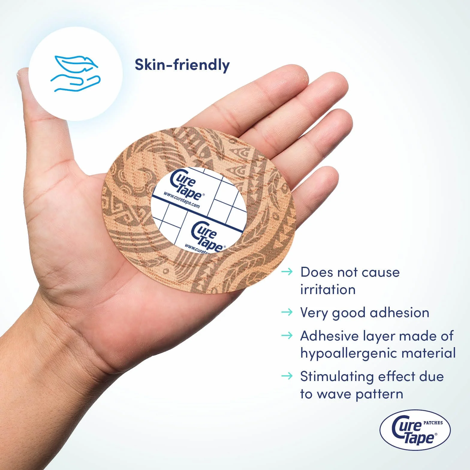 CureTape Patches ART - Plâtres Capteurs - Tattoo - Plâtres pour Freestyle Libre, Dexcom et Medtronic Guardian Capteurs - 20 pièce(s)