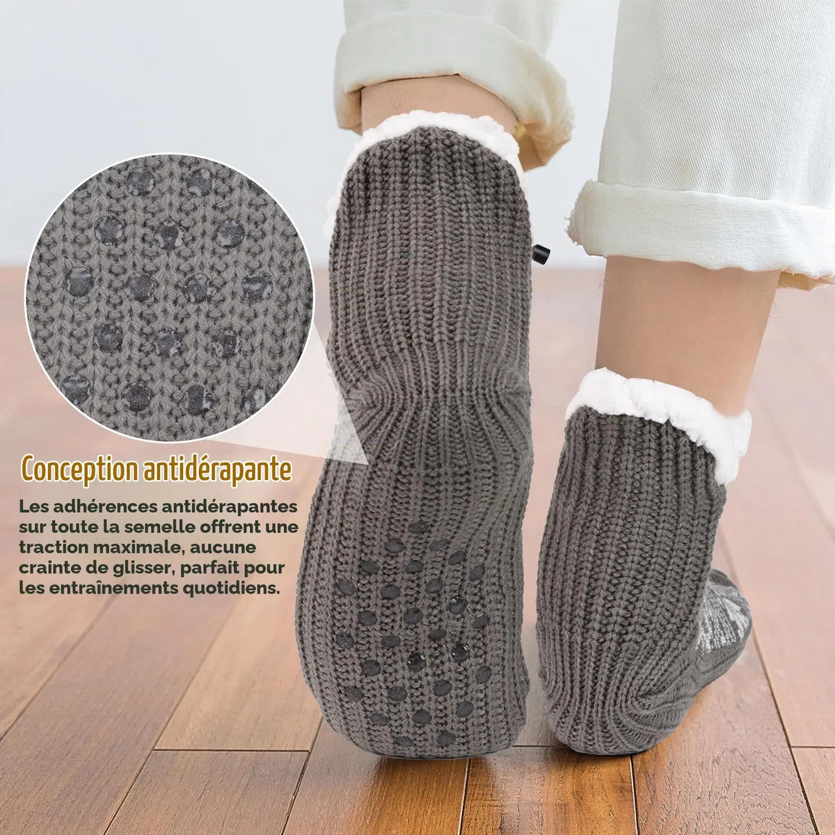 Coikes Chauffe-Pieds Électriques Chauffe-Pieds Électrique Doux Chaussettes Chauffantes 3 Températures Réglables Électriques USB Charge Pieds Chauffe Pied Chaussettes Chauffées
