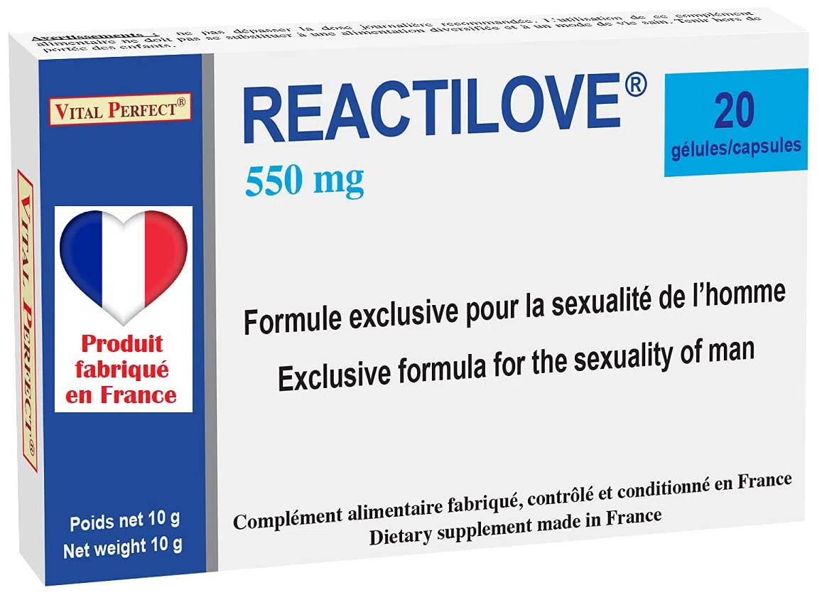 Aphrodisiaque puissant sexuel homme|Reactilove 20 Gélules|Boost libido|Stimulant sexuel pour homme fabriqué en FRANCE|augmente énergie,endurance,résistance|Complément alimentaire|Viagra|Erection