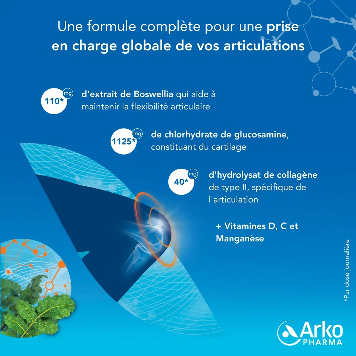 Arkopharma - Chondro-Aid 100% Articulation | Flexibilité et Bien-être Articulaire - Mobilité et Souplesse - Articulations - Gênes Articulaires | 3 Mois - 180 gélules