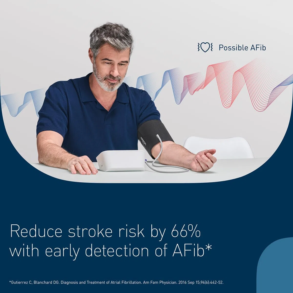 Omron M6 Comfort Tensiomètre avec détection AFib – Brassard automatique, précis cliniquement, facile à utiliser, pour la surveillance à domicile