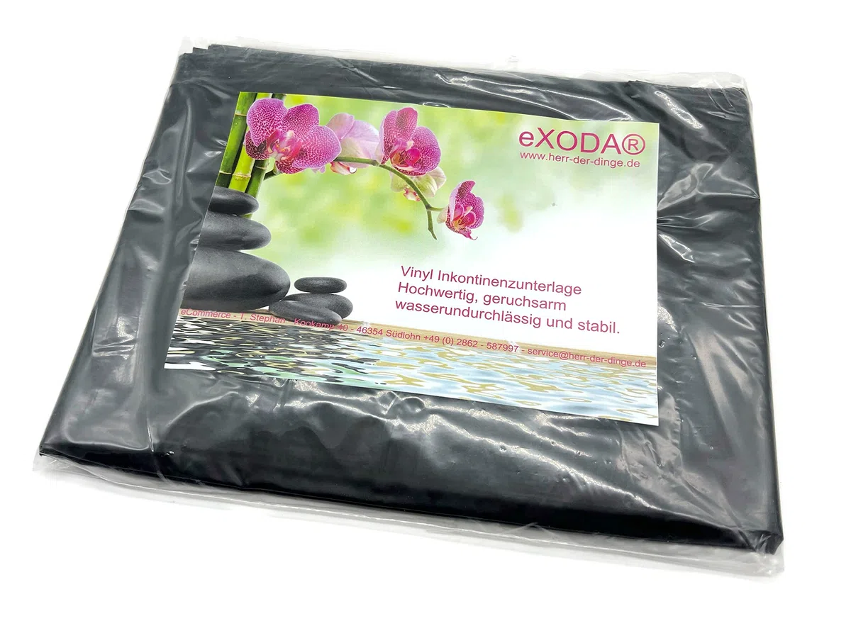 eXODA Drap d'incontinence Surmatelas Noir 180x260 cm Surmatelas d'incontinence Lavable en Machine