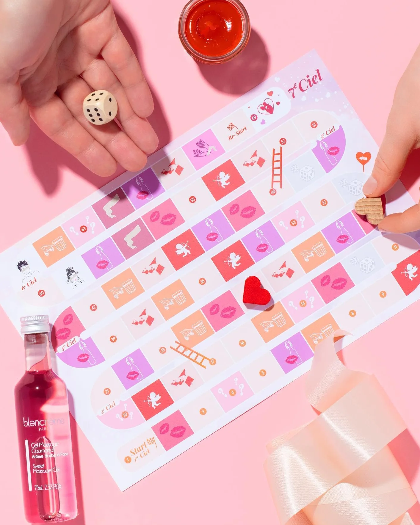 Blancrème Coffret Jeux de Massages Saveurs Gourmandes pour Adulte