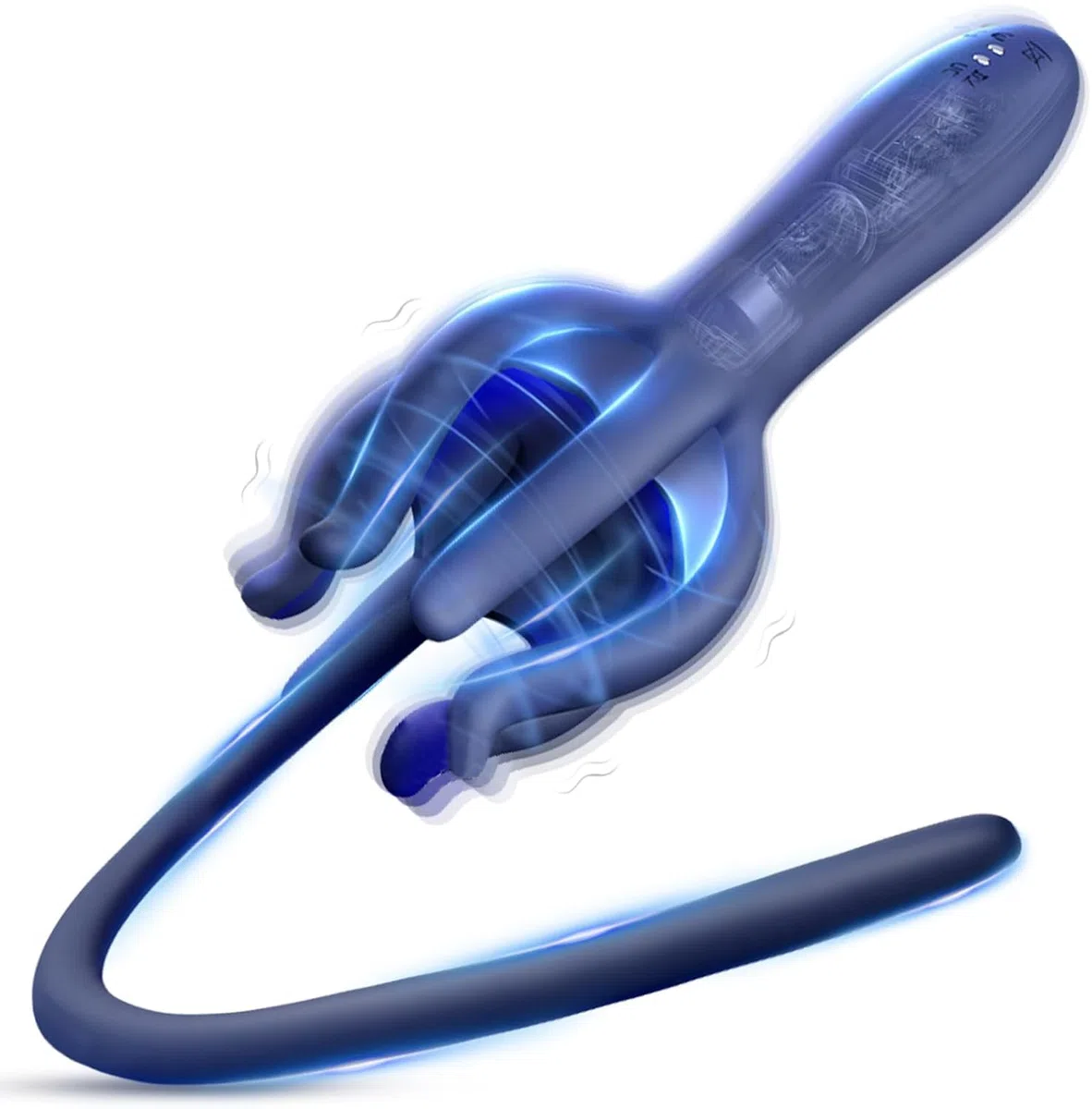 BDSMYEE Dilatateur Urétral en Silicone Électrique Stimulante Sonde Urétrale, 10 Modes de Vibration, 3 Intensités de Vibration, Pénis Masturbateur Jouet Sexuel pour Hommes