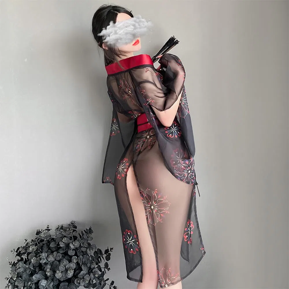Costume kimono japonais sexy pour femme, geisha, robe de bain, cosplay, chemise de nuit