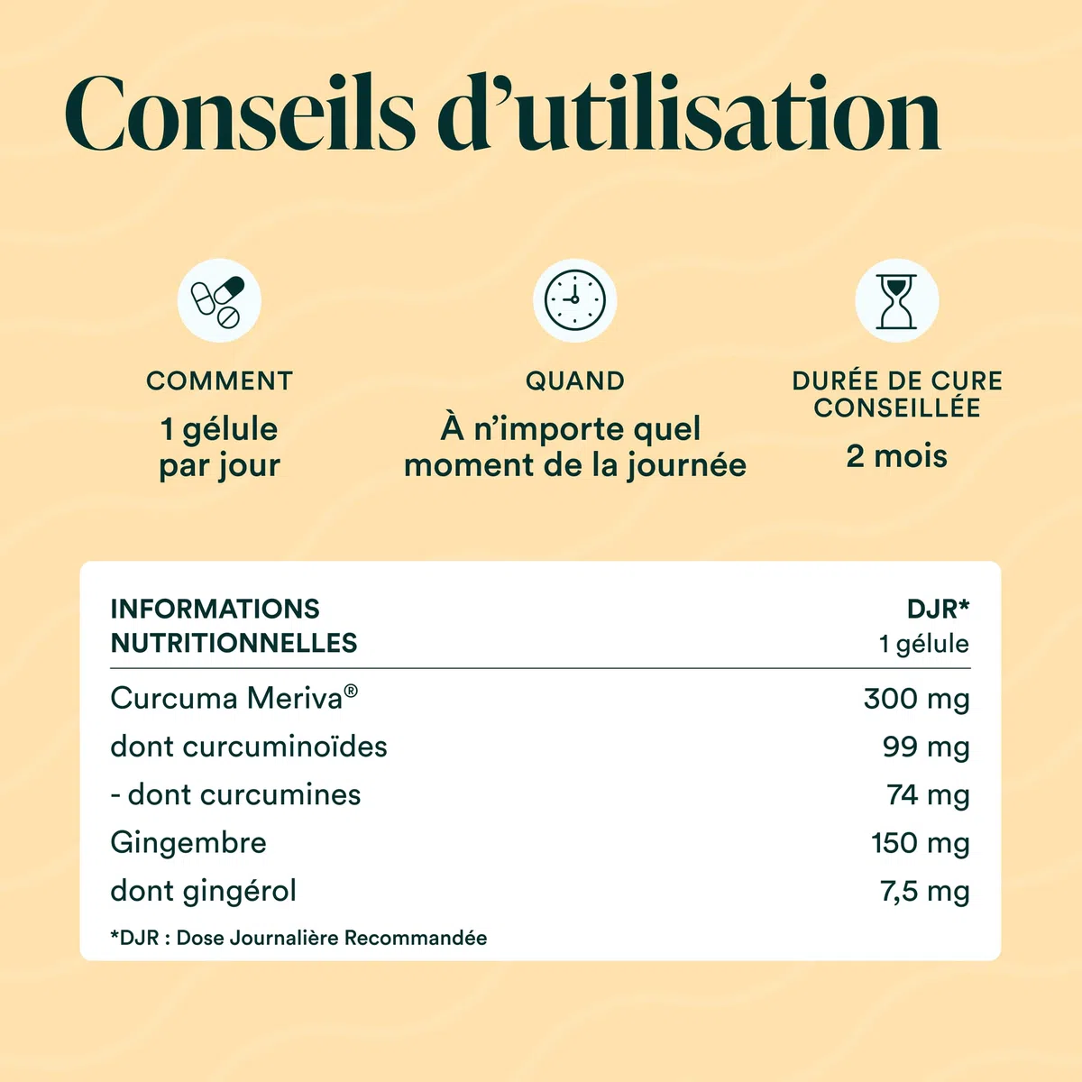 NOVOMA Curcuma 300mg Breveté Meriva®, avec Gingembre, Soutient la Digestion et le Confort Articulaire, Haute Teneur en Curcumine, Cure de 2 mois, Fabriqué en France