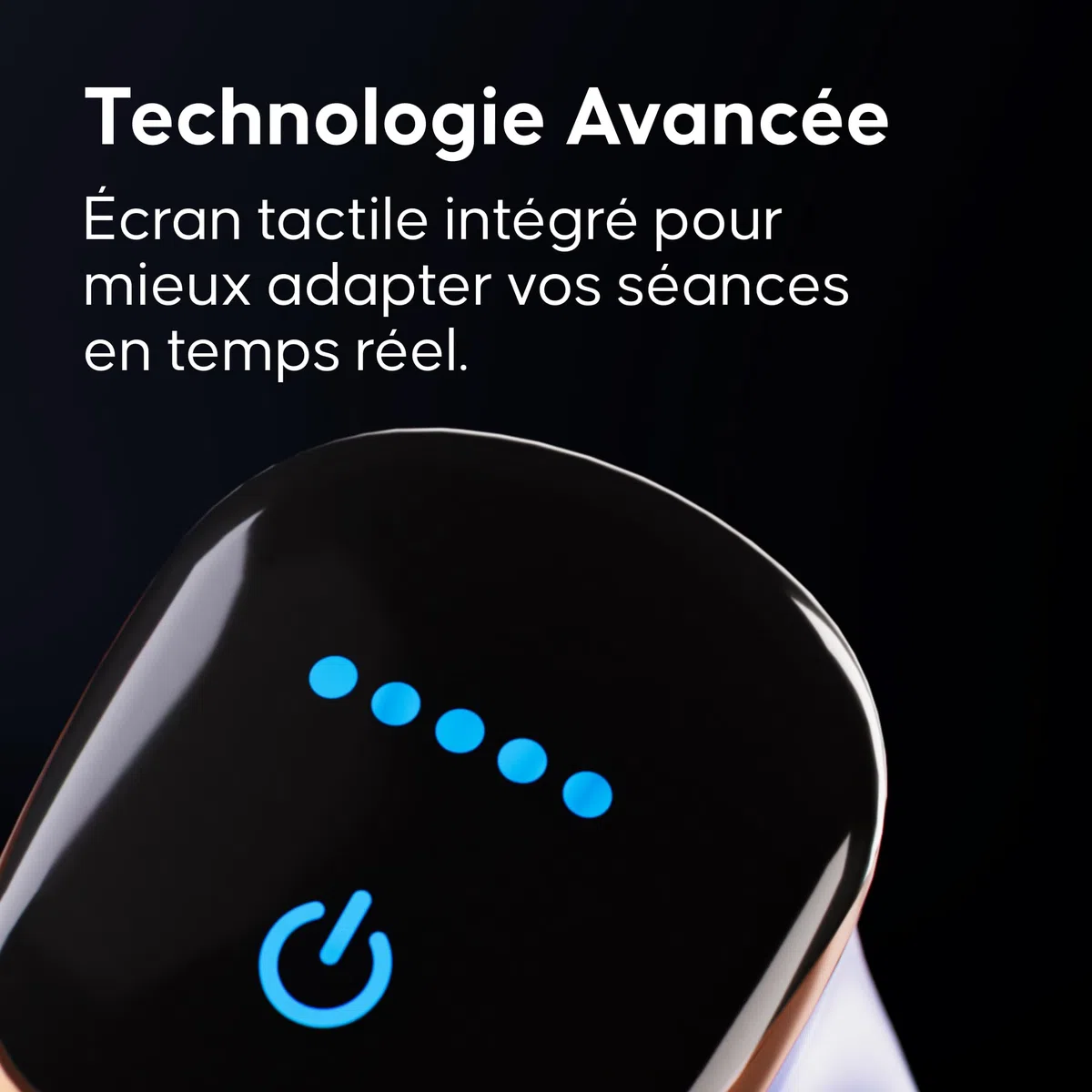 Appareil Minceur Intelligent Sans Fil Cellublue - L'original - Massage puissant amincissant électrique 2900 rotations/min, Double tête de massage - Écran tactile, rechargeable USB-C - Portable