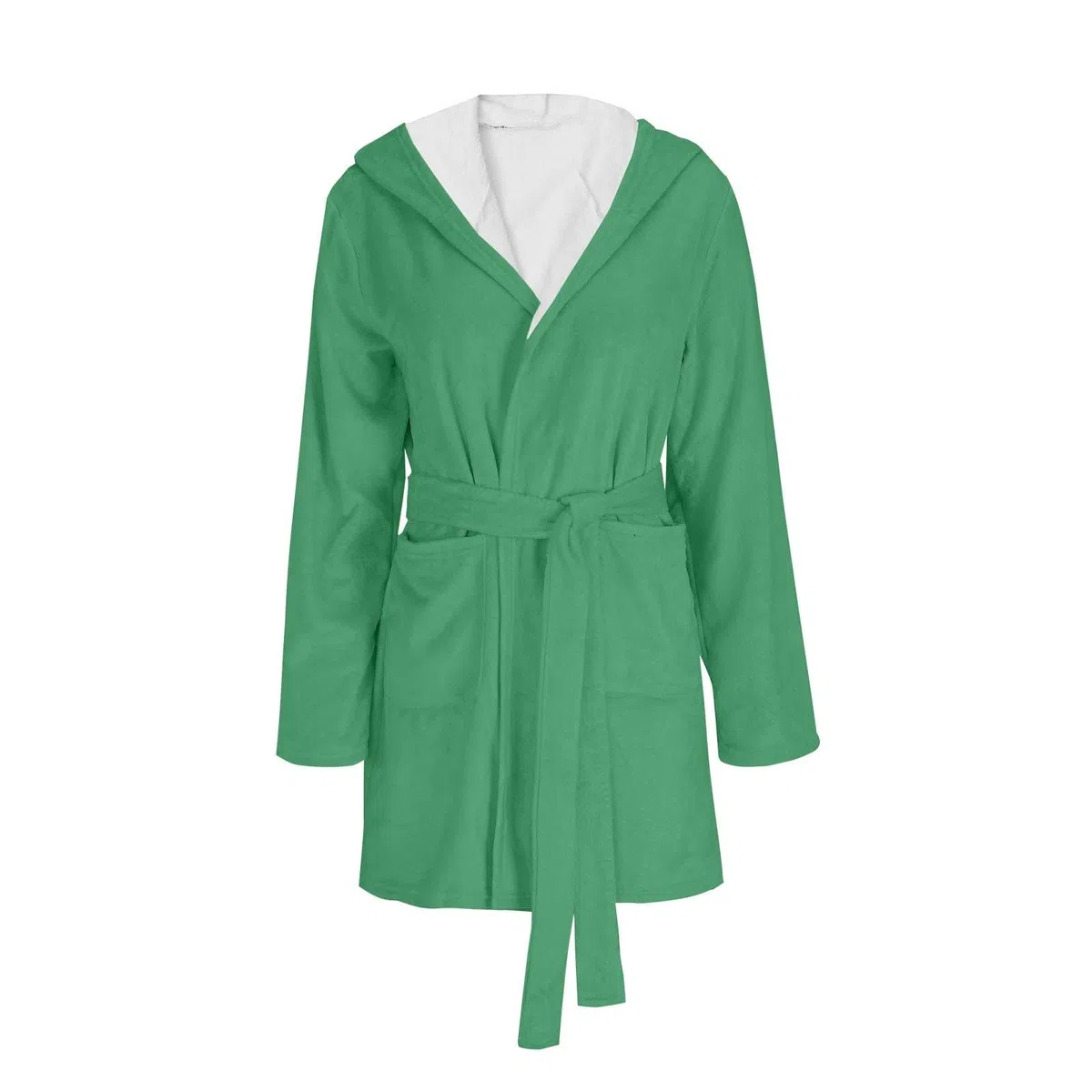 Generisch Robe de chambre courte - Manches longues - Chaude - En polaire - Avec poches - Pyjama souris - Pour femme