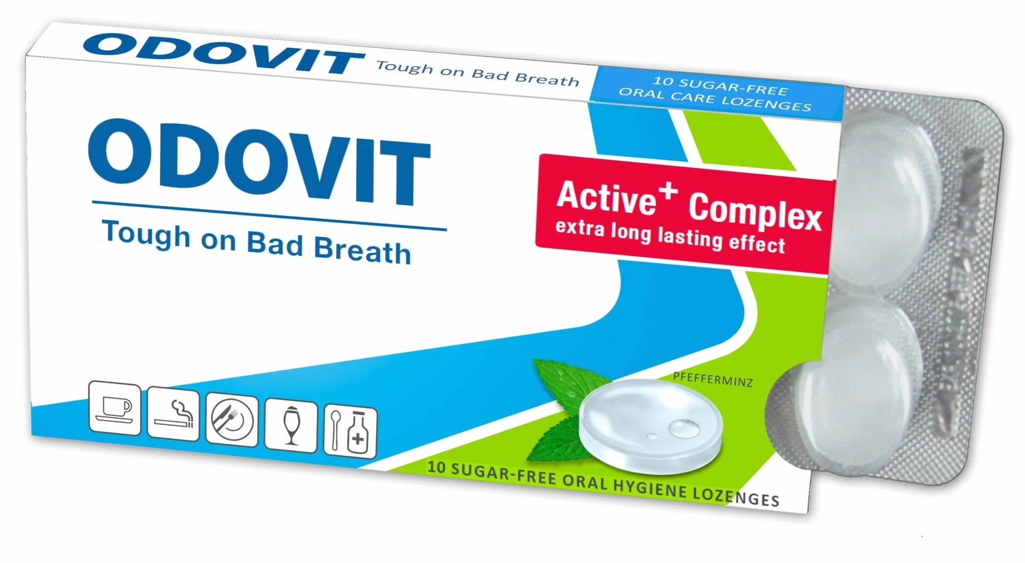 Mauvaise haleine – ODOVIT vous aide: 3x pastilles pour hygiène buccale de 10 unité - Fort contre l'halitose - pour une haleine fraîche et longue durée