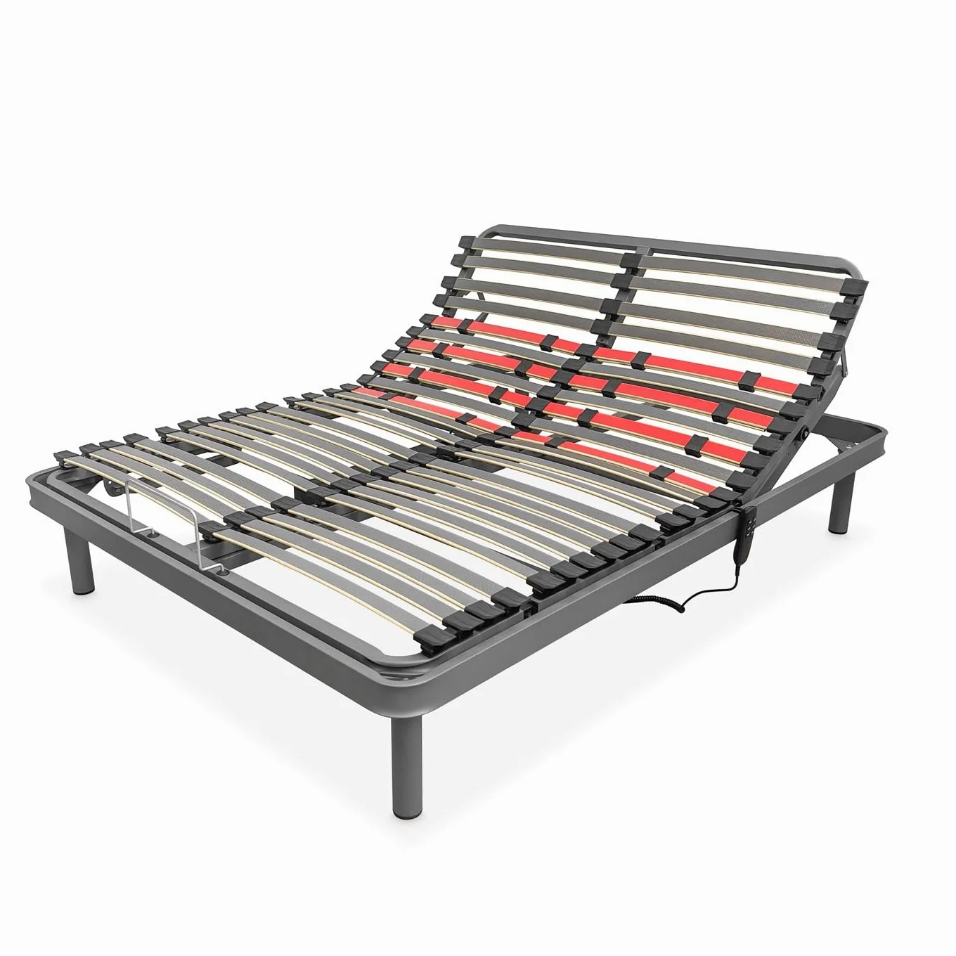 amuéblate Online - Lit électrique articulé Flexipro avec 5 Plans et Structure renforcée, Ergonomique, fiable et Silencieux, Moteur Allemand, 135 x 190 cm
