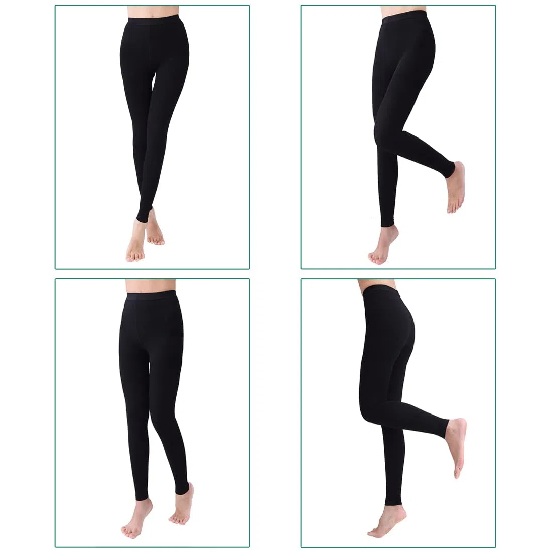 Collants de compression médicaux pour œdèmes de Vericose, soutien ferme opaque 20-30 mmHg, bas de compression gradués, sans pieds, noir, taille XXL