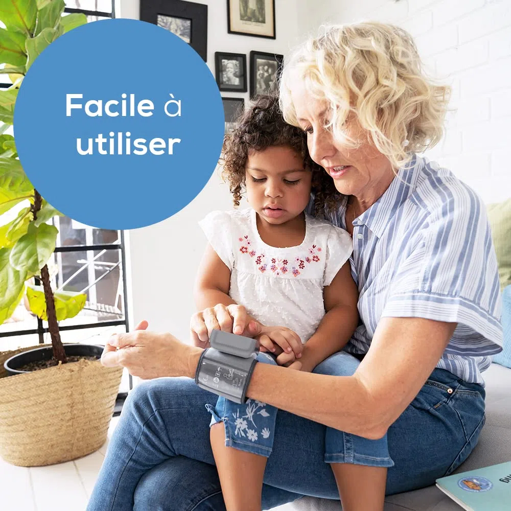 Beurer BC 27 Tensiomètre de poignet avec détection d'arythmie, indicateur de risque coloré, poignet 14-19,5 cm, dispositif médical, transfert de données vers Apple Health