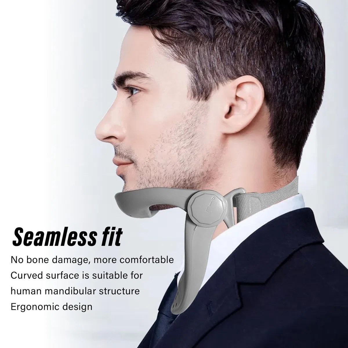 Attelle de Civière de Cou, Support Réglable à 360 degrés. Dispositif de Traction Cervicale Ergonomique pour L'alignement, Orthèse de Soutien Correcteur de Posture 360