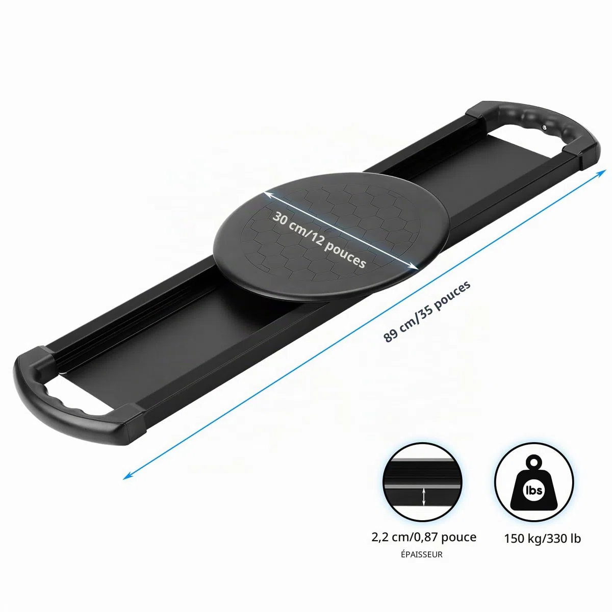 EASACE Planche de transfert coulissante, portable, capacité de poids de 150 kg, planche de transfert épaisse pour patients âgés, aide au glissement des patients, personnes âgées et handicapées