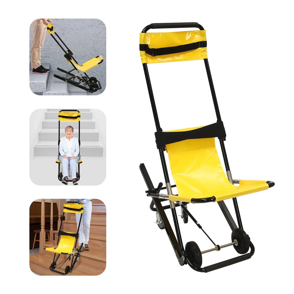 Escalier pour fauteuil roulant, chaise d'escalier, chaise d'escalier manuelle, portable, pliable, monte-escalier, fauteuil roulant, chaise d'ambulance, transfert de patients contemporain