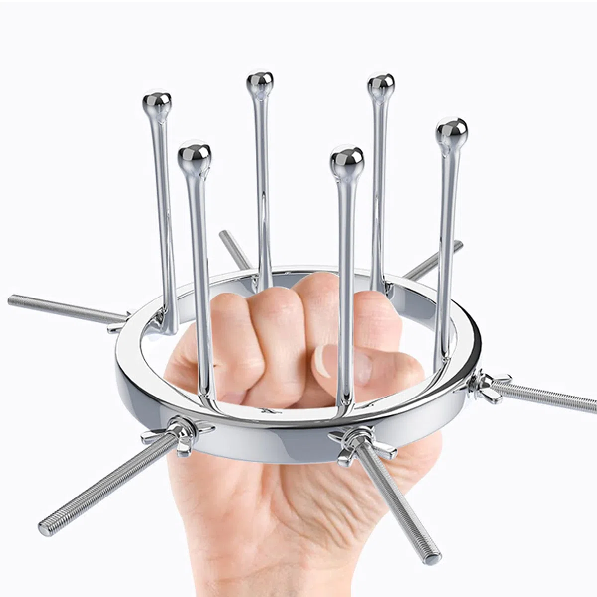 Dilatateur Vaginal en Métal, Dilatateur Anal en Acier Inoxydable à 6 Vis, Extenseur de Tunnel Anal Réglable Dilatateur Vaginal Dilatateur Anal SM Sex Toy pour Femmes, Couples, Hommes (6 vis)