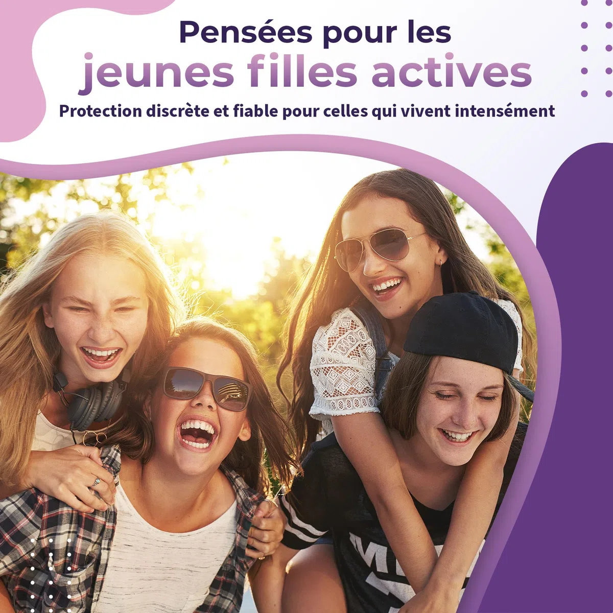 Lot 3 Culottes Menstruelles Adolescentes en Fibre de Bambou | Absorption Nid d'Abeille, Respirantes, Antibactériennes | Ultra absorbantes pour Flux Léger à Flux Très Abondant | Jeunes Filles et Ado