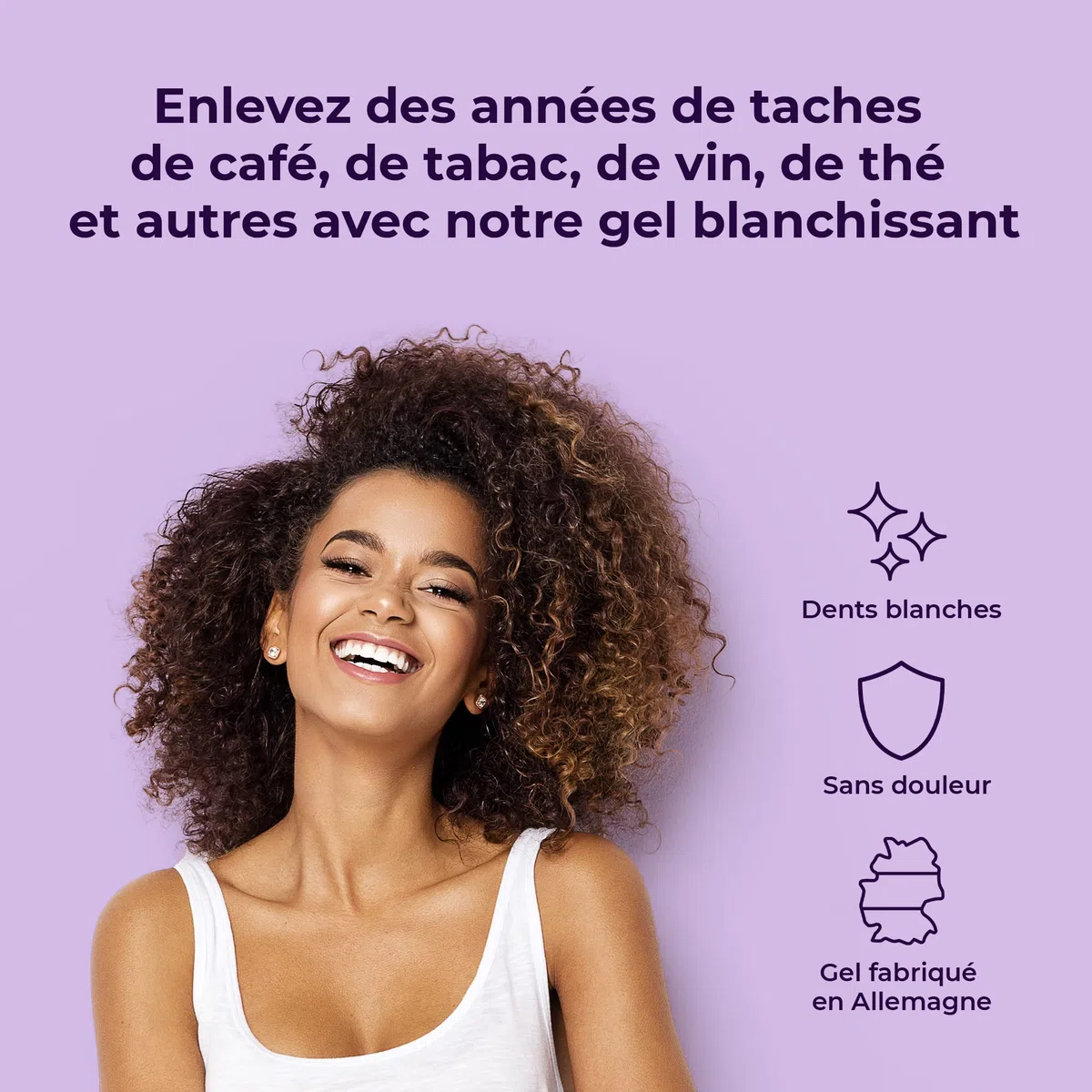 OnlySmile Gel de Blanchiment Dentaire à Domicile (40 ml) – Lauréat du Test 2025, Gel Blanchissant pour Dents Sensibles, Résultats Visibles en 5 Jours, Compatible avec Gouttières et LED