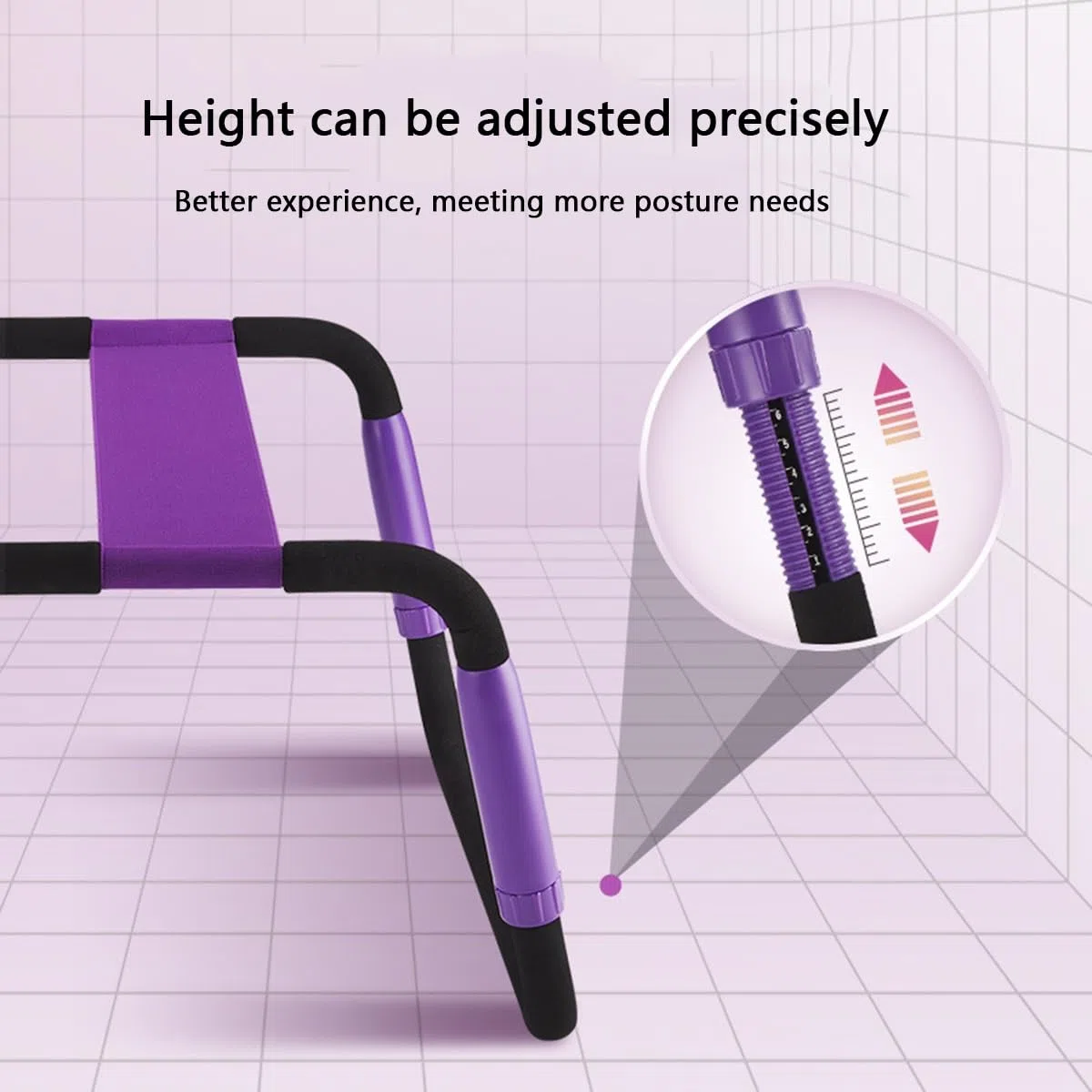 Chaise sexuelle, banc sexuel multifonction réglable, siège sexuel pour le plaisir des couples, jouet fantaisie pour adulte(Purple)