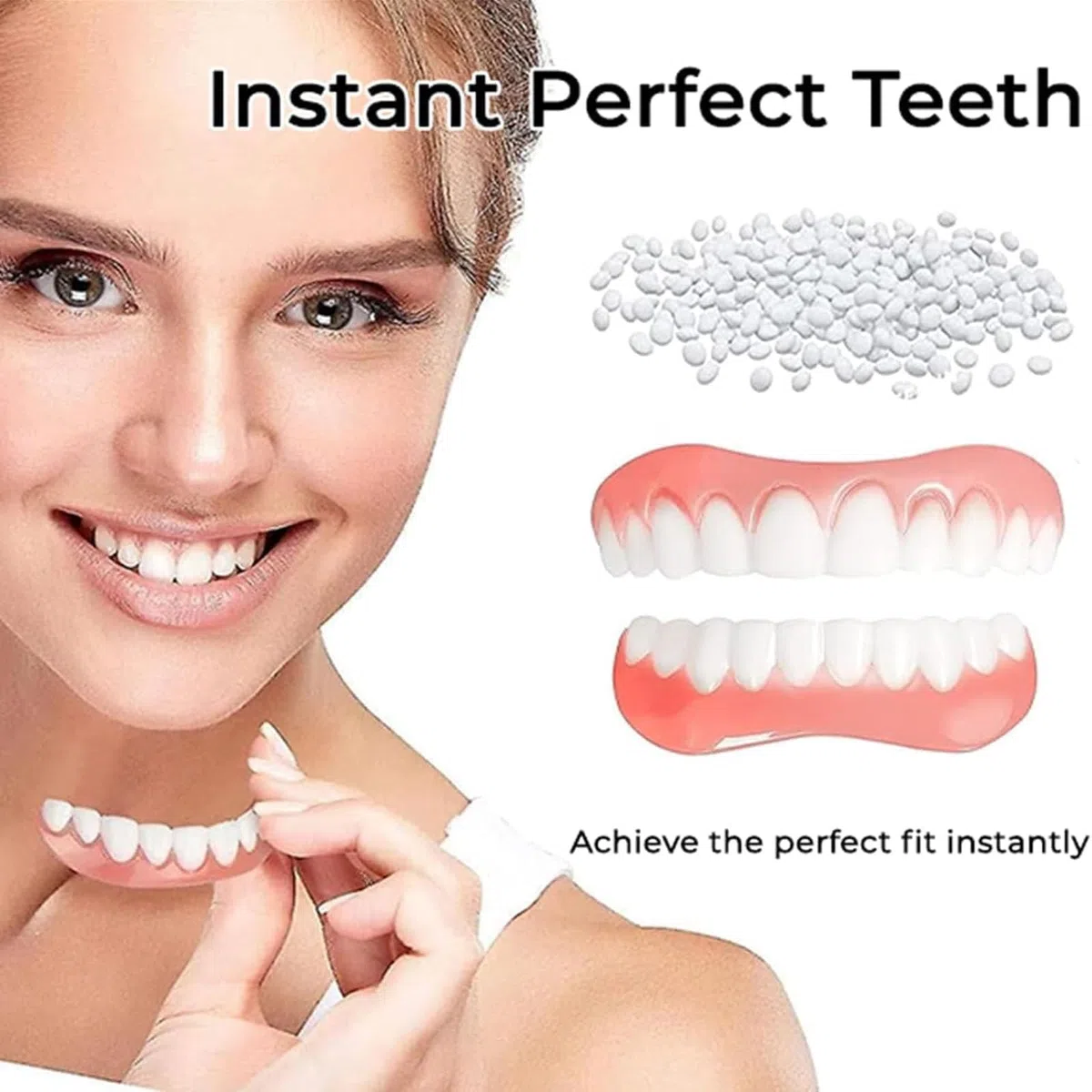 Biancat Greatfit Kit de 5 cordes dentaires en silicone Yunpso - Kit de tendage dentaire en silicone naturel et confortable - Veneers inférieurs et doux - Pour rendre votre sourire plus confiant