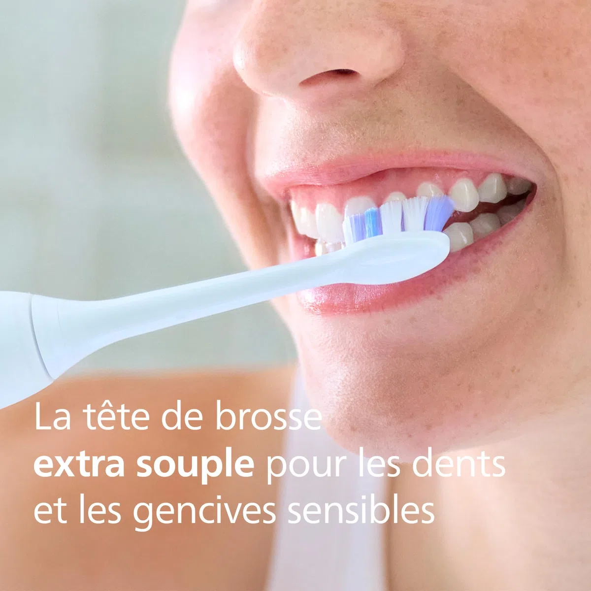 Philips Sonicare S2 Sensitive - têtes de brosse à dents de rechange d'origine, blanc, lot de 4, HX6054/87