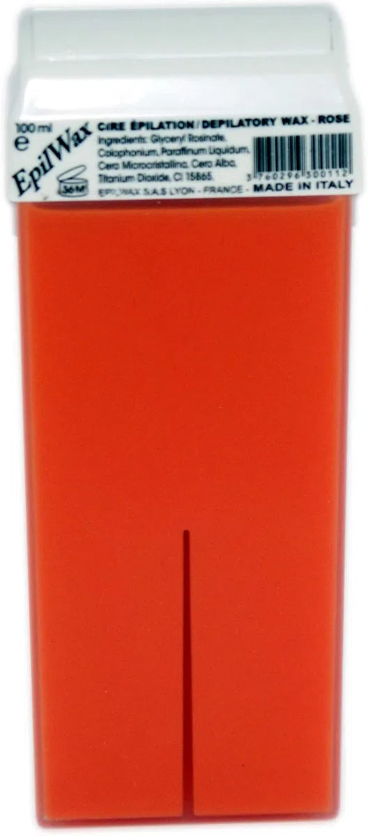 EpilWax - Kit Chauffe Cire Épilation Professionnelle avec 4 x Recharges Roll on Cire à la Rose, 100 x Bandes d'Épilation et Huile après Épilation - Gamme Solo