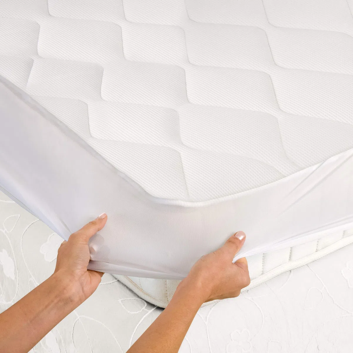 Imetec Surmatelas Chauffant 2 Places Adapto Maxi, 195x165 cm - 6 Températures, Tissu Matelassé Hypoallergénique, Chauffage Rapide, Température Constante, Personnalisée