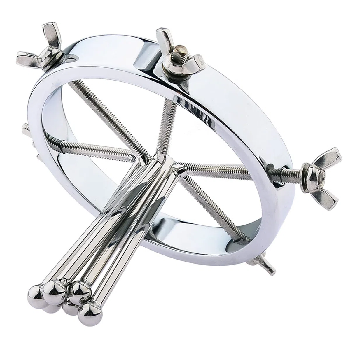 Dilatateur Vaginal en Métal, Dilatateur Anal en Acier Inoxydable à 6 Vis, Extenseur de Tunnel Anal Réglable Dilatateur Vaginal Dilatateur Anal SM Sex Toy pour Femmes, Couples, Hommes (6 vis)